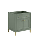James Martin Chicago 30" Single Bathroom Vanity, Smokey Celadon