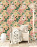 Hand Drawn Cactus Flowers Wallpaper