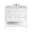 James Martin Breckenridge 36" Single Bathroom Vanity, Bright White