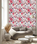 Contemporary Flowers and Berries Wallpaper Vogue