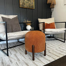 Plush Boucle Drum Ottoman, Choose Your Color