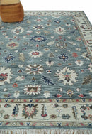 Gray and Beige Hand Knotted Traditional Oushak custom Made Wool Area Rug