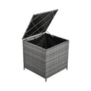 Alora Outdoor 6-Piece All-Weather PE Rattan Sofa Set With Adjustable Seat, Storage Box, Removable Covers, And Tempered Glass Table Top (SAK37221)