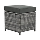 Alora Outdoor 6-Piece All-Weather PE Rattan Sofa Set With Adjustable Seat, Storage Box, Removable Covers, And Tempered Glass Table Top (SAK37221)