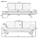 Alora Outdoor Adjustable Wooden Patio Daybed Sofa With Cushions (SAK41345)