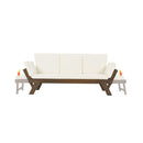 Alora Outdoor Adjustable Wooden Patio Daybed Sofa With Cushions (SAK41345)