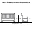 Keystone Amish Co. Franklin Poly Composite Porch Glider