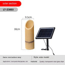 Outdoor Lamp for House - Solar Powered Bamboo Light