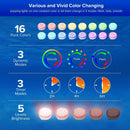 Outdoor LED Lights Waterproof RGB Pool Lamp with 20-Hour Runtime