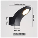 Outdoor LED Wall Lamp with Durable Aluminum Housing Waterproof Design