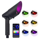 Outdoor Spotlight for House - RGB CCT Tunable Bluetooth Smart Landscape Light