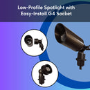 Outdoor Spotlight with Removable Angled Shroud Body