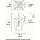Outdoor Waterproof Wall Light Glass