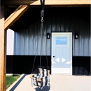 *Pre-order* Outdoor High Back Baby & Toddler Swing-Wide Cream & Black Stripe