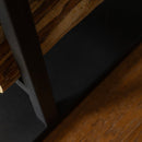 Elevated Black Metal Firewood Rack