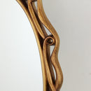 Oval Antique Golden Framed Wall Mirror