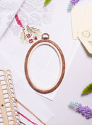 Oval Flexi Hoop Nurge 230-7 Woodgrain