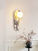 Oval Marble Modulo Glass Wall Lamp