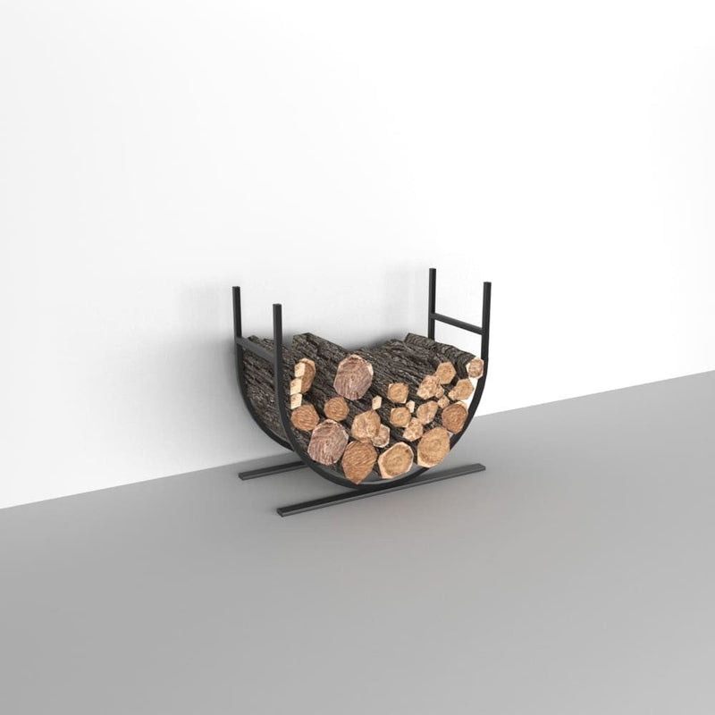 Oval Shaped Metal Log Holder