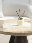 DecorBites™ Calacatta Marble Vanity Tray for Perfume Candles Jewelry Luxury Home Decor