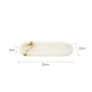 DecorBites™ Calacatta Marble Vanity Tray for Perfume Candles Jewelry Luxury Home Decor