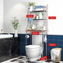 Over Toilet 3-Tier Metal Shelf