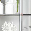 Over Toilet 3-Tier Metal Shelf
