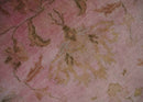 Overdyed 8x11 Hand Knotted Pink and Brown Traditional Oushak Wool Rug