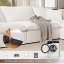 Oversize Modular Sectional Sofa with Chaise and Cushions