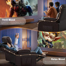 Oversized Recliner Loveseat with Cup Holders and Storage