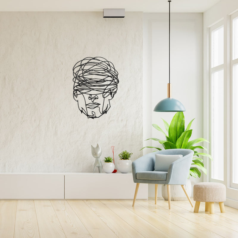 Overthinking Man Metal Wall Decor