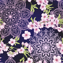 Mandala with Flowers Wallpaper