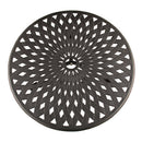 Modern Outdoor Patio Garden Aluminum 3 Piece Bistro Set in Sand Black