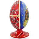 Virgin Mary, Joseph and Baby Jesus Wooden Egg Nativity Figurine 4.75 Inches
