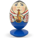 Ukrainian Boy in Embroidered Shirt Wooden Figurine