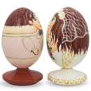Set of 2 Bride and Groom Wedding Wooden Figurines