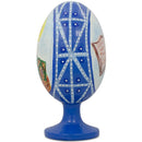 St Nicholas with the Bible Wooden Easter Egg Figurine 4.75 Inches