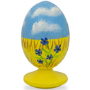 Ukrainian Girl with Flag Easter Egg Figurine