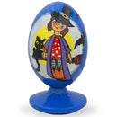 Witch with Broom Halloween Wooden Figurine