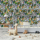 Modish Exotic Animals Wallpaper Fashionable