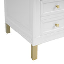 James Martin Chicago 60" Double Bathroom Vanity, Glossy White