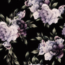 Contemporary Dark Wallpaper with Peonies Tasteful