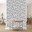 Fashionable Black Lines Wallpaper Chic