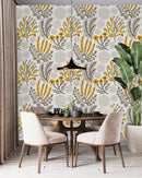 Elegant Yellow Flowers Wallpaper Tasteful