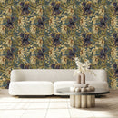 Hand Drawn Dark Floral Wallpaper