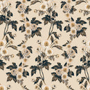 Beige Floral Wallpaper