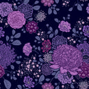 Violet Floral Wallpaper