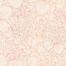 Peonies Outline Wallpaper
