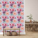 Contemporary Large Flowers Wallpaper Smart