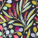 Contemporary Multicolored Leaves Wallpaper Chic